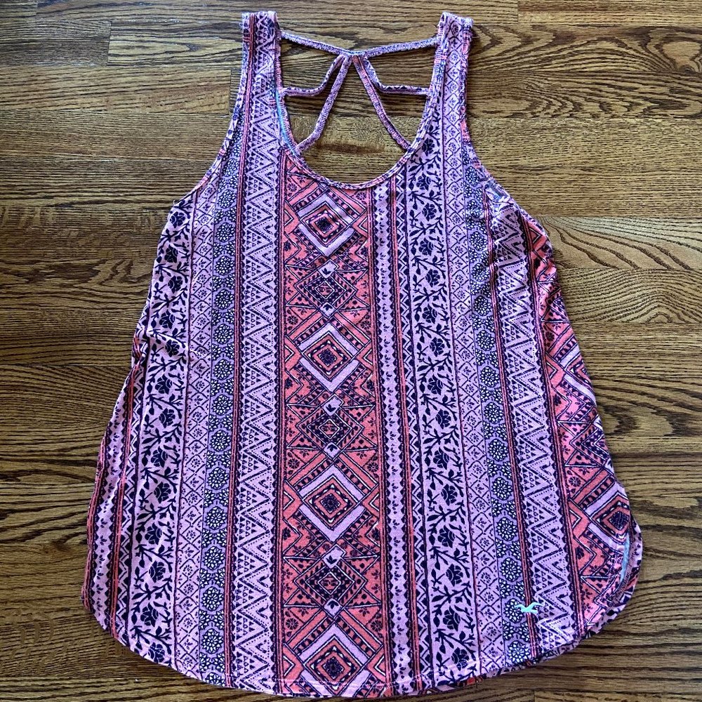 Hollister Cute Pink Tank Top (size:M)